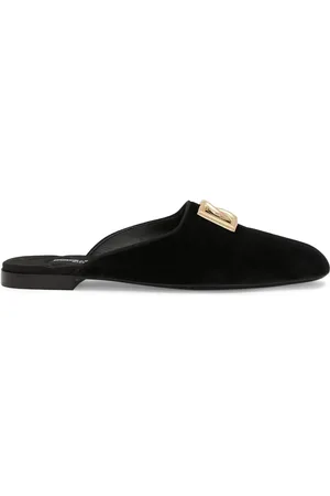 Dolce & Gabbana Logo plaque slippers