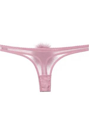 Gilda & Pearl Diana georgette pompom thong