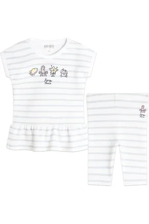 Kenzo Striped cotton dress set