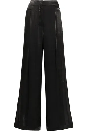 Michael Kors Georgette pleated wide-leg trousers