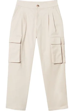 Twin-Set Asymmetric cargo pockets trousers