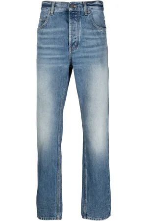 Saint Laurent Mid-rise straight-leg jeans