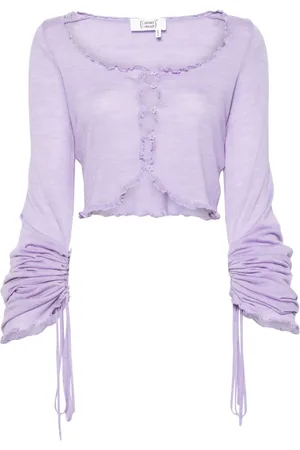 Cannari Concept Ruffled wool cardigan