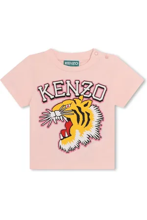 Kenzo Tiger Head-print cotton T-shirt