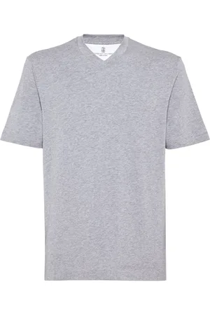 Brunello Cucinelli V-neck short-sleeve T-shirt