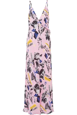 Moschino Newspaper clippings-print maxi dress