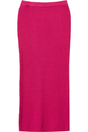 Twin-Set Rib knit midi skirt