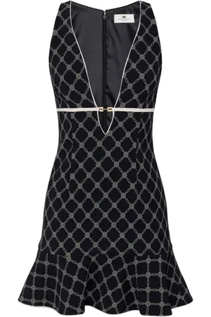 Elisabetta Franchi Diamond print dress