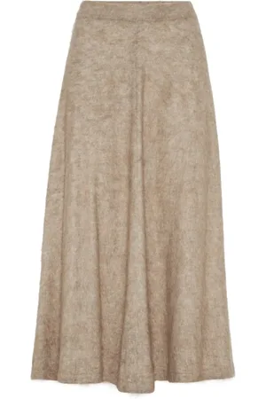 Brunello Cucinelli High-waisted midi skirt