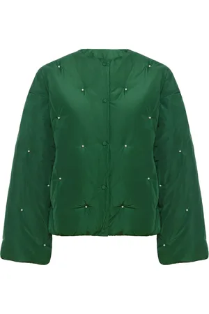 Sleeper Faux pearl-embellished bomber jacket