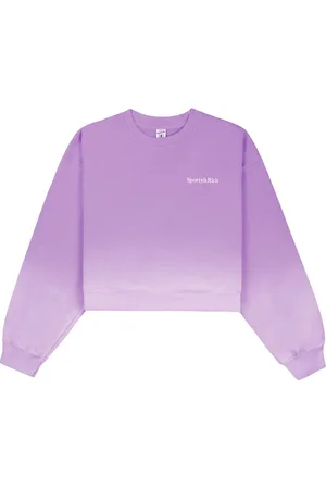 Sporty & Rich Dip Dye logo-embroidered sweatshirt
