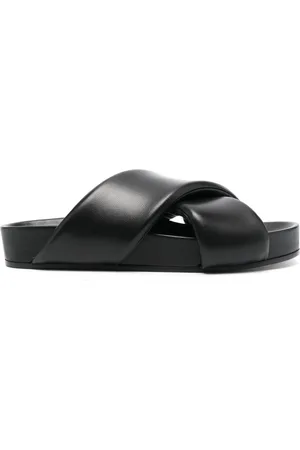 Jil Sander Crossover-strap leather sandals