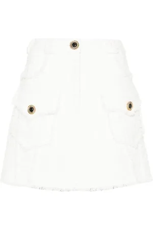 Balmain A-line tweed miniskirt