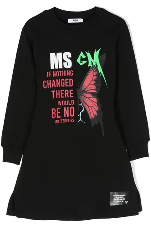 Msgm Logo-print cotton dress