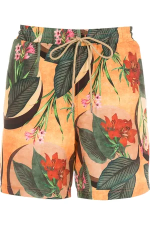 Lygia & Nanny Gil tropical foliage-print swimming shorts