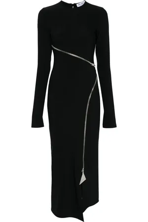 The Attico Zip-detail midi dress