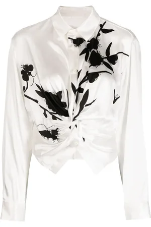 JNBY Graphic-print silk shirt
