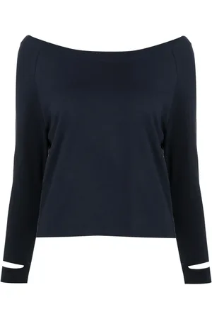 Gloria Coelho Boat-neck long-sleeved T-shirt