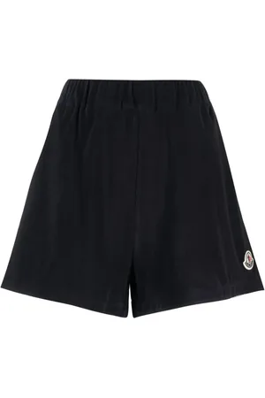 Moncler Logo-patch velour shorts