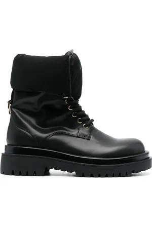 VERSACE Logo-print ankle-length boots