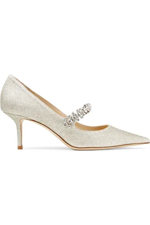 Jimmy Choo Bing 65mm glitter-effect pumps