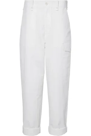 Proenza Schouler Tapered-leg cotton-linen blend trousers