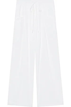 tout a coup Drawstring-waist wide-leg trousers