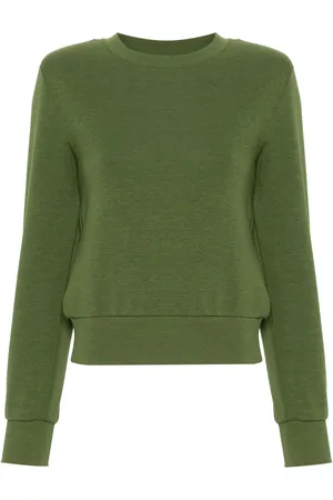 Patrizia Pepe Shoulder-pads cotton sweatshirt