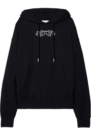 OFF-WHITE Tattoo Bandana-embroidery cotton hoodie