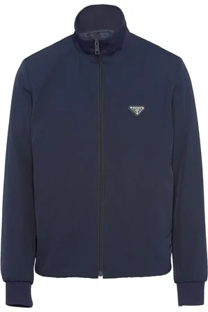 Prada Triangle-logo zip-up jacket