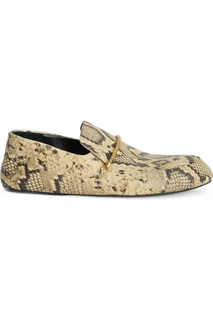 Jil Sander Snakeskin-effect loafers