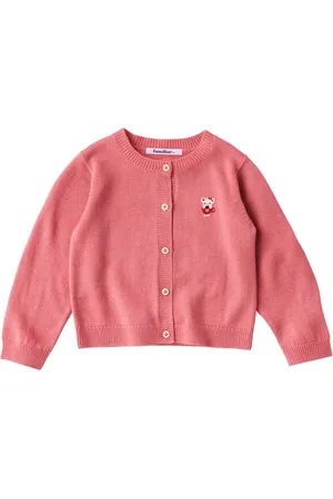 Familiar Patterned intarsia-knit cardigan