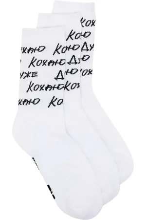 Natasha Zinko Intarsia-knit set-of-three socks