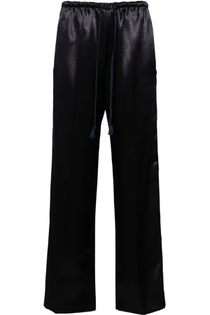 FORTE FORTE Elasticated-waistband satin trousers
