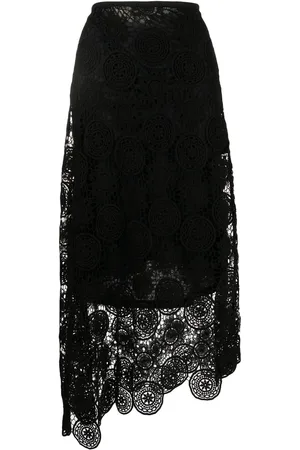 GOEN.J Lace detail maxi skirt