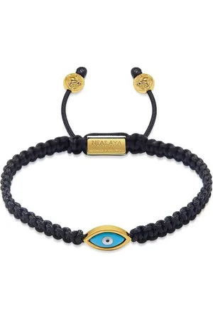 Nialaya Evil eye-detail string bracelet