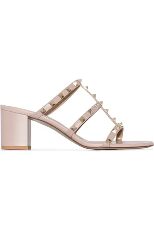 VALENTINO GARAVANI Rockstud 60mm leather mule sandals