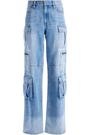 ALICE+OLIVIA Cay baggy denim cargo trousers