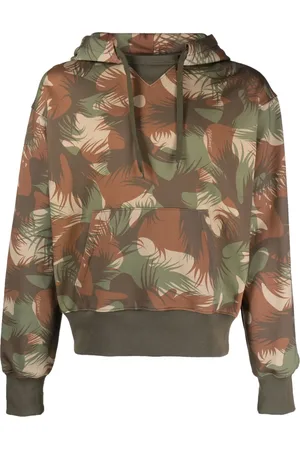 Moschino Palm tree-print cotton hoodie