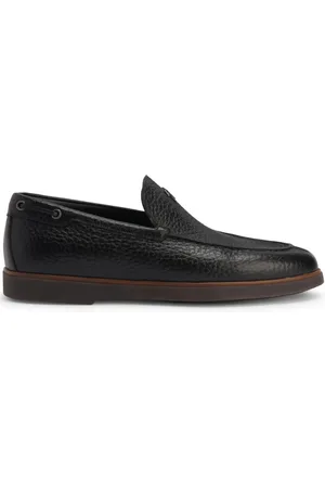 Giuseppe Zanotti The Maui logo-plaque leather loafers