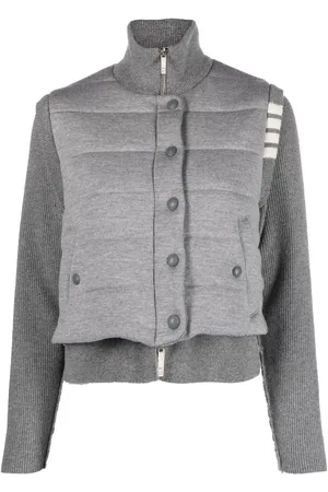 Thom Browne Reversible knit-sleeve padded jacket
