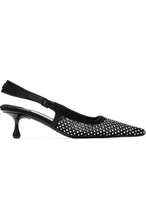 Jimmy Choo 50mm Amel crystal-embellished pumps
