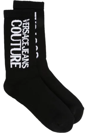 VERSACE Intarsia-knit logo socks