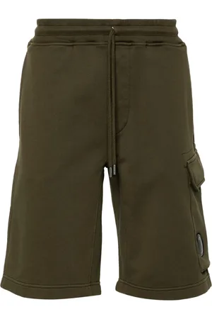 C.P. Company Lens-detail cotton track shorts