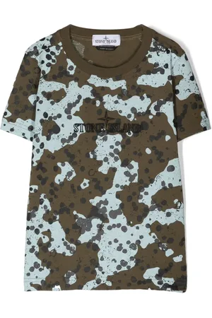 Stone Island Camouflage-print logo-embroidered T-shirt