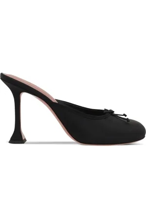 Amina Muaddi 95mm Lila mules