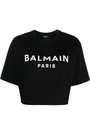 Balmain Cropped logo T-shirt