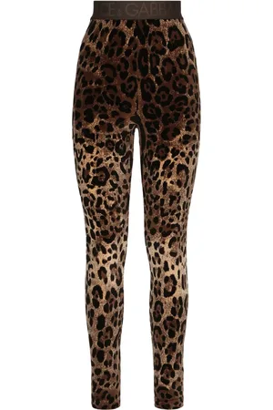 Dolce & Gabbana Leopard-print jacquard leggings