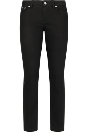 Dolce & Gabbana Low-rise cotton-blend skinny jeans