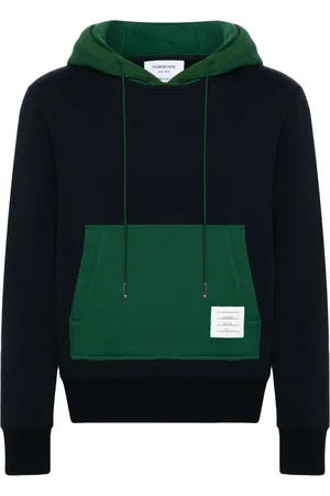 Thom Browne Colour-block cotton hoodie